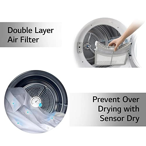 LG DHV09SWB 9 kg dryer image 5