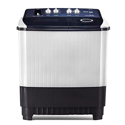 Voltas Beko 14 kg 5 Star Semi Automatic Top Load Washing Machine (WTT140AGRT, Gray)