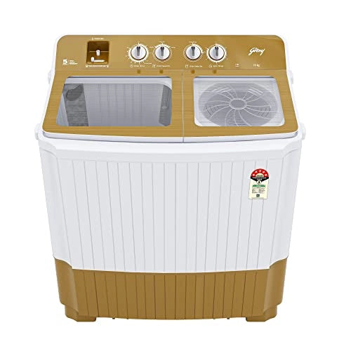 Godrej AXIS 10 Kg 5 star Semi-Automatic Top Loading Washing Machine ( WSAXIS VX 100 5.0 TB3 ROGD, Royal Gold)