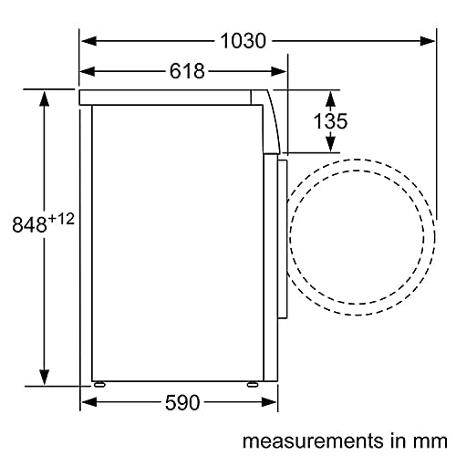 Bosch 9 KG /6 KG Inverter Front Load Washer Dryer (WNA14400IN, White, Inbuilt Heater 1400 RPM)