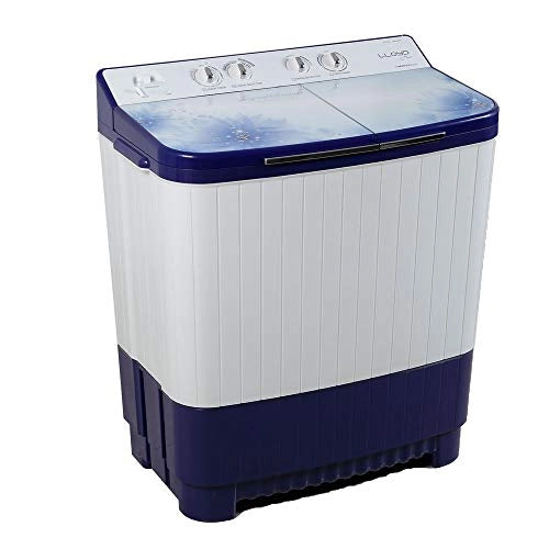 Lloyd 8 kg Semi Automatic Top Load Washing Machine (LWMS80BT1, Blue)