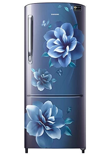 Samsung 192 L 3 Star inverter Direct Cool Single Door Refrigerator (RR20A272YCU/NL, Camellia Blue)