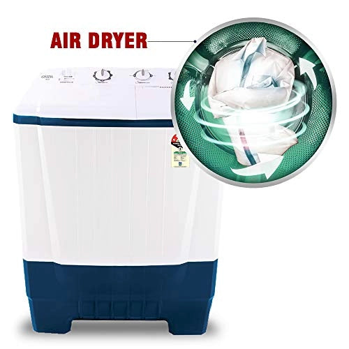 Onida 7 Kg 5 Star Semi-Automatic Top Loading Washing Machine (S70OIB, White)