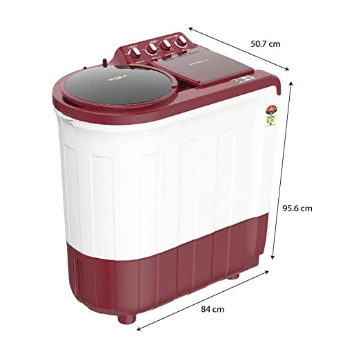 Whirlpool 8.5 Kg 5 Star Semi Automatic Top Loading Washing Machine(ACE 8.5 SPERSOAK, CORAL RED, 5YR)