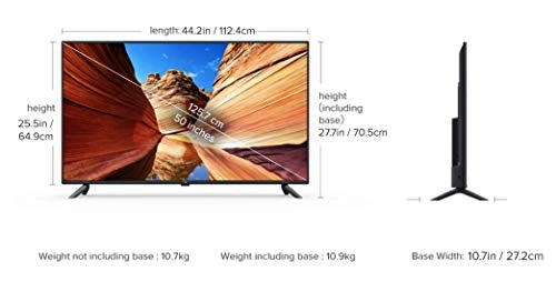 Mi 125.7 cm (50 Inches) 4K Ultra HD Android Smart LED TV 4X (Black)