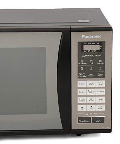 Panasonic 23L Convection Microwave Oven(NN-CT36HBFDG,Black, 360?? Heat Wrap) with Starter Kit