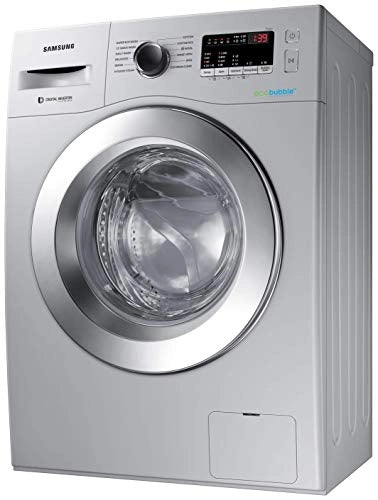 Samsung 6.5 Kg Inverter 5 star Fully-Automatic Front Loading Washing Machine (WW66R22EK0S/TL, Silver Hygiene Steam)
