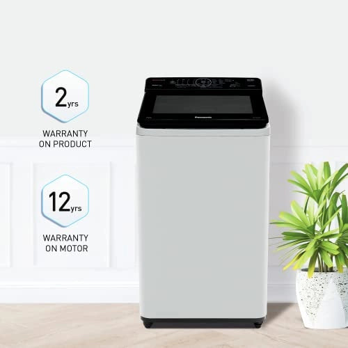 Panasonic 7 Kg Wifi Built-In Heater Fully-Automatic Top Loading Smart Washing Machine (NA-F70AH10MB, Works with Alexa)