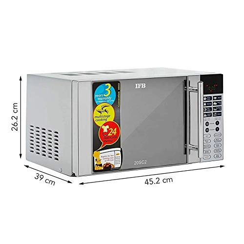 IFB 20 L Convection Microwave Oven (20SC2, Metallic Silver, With Starter Kit)