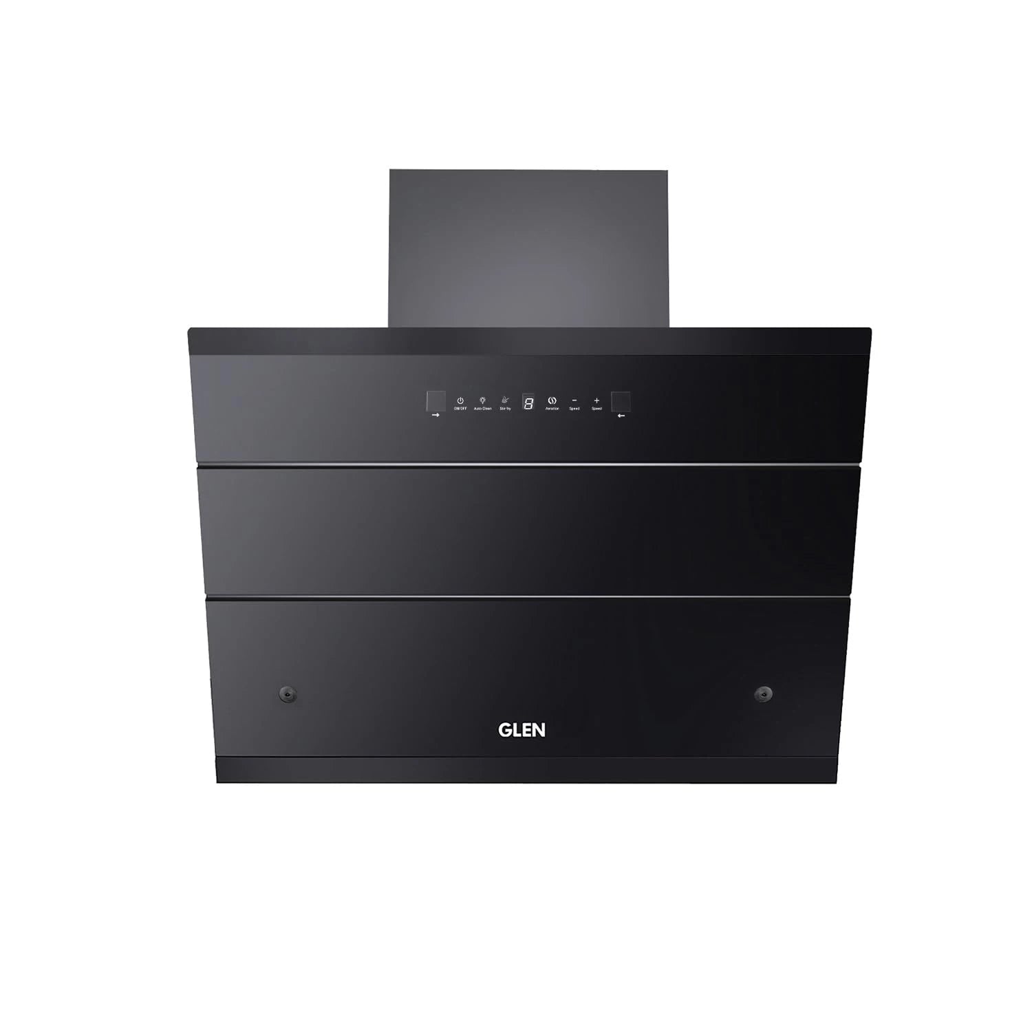 Glen 60 cm 1500 m³/hr Filterless Thermal Autoclean Kitchen Chimney, Slant |(Hood ZOLA HSR 60, Heat Sensor| Aeration technology| Auto On/Off| Touch & Gesture Control,Black)