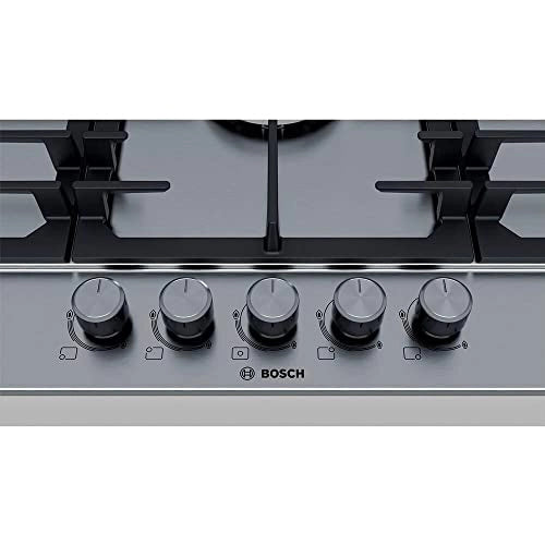 Bosch Serie | 6 Gas hob 90 cm, Stainless Steel 5 Burner (Built in) Gas Hob PCQ9B5O90I