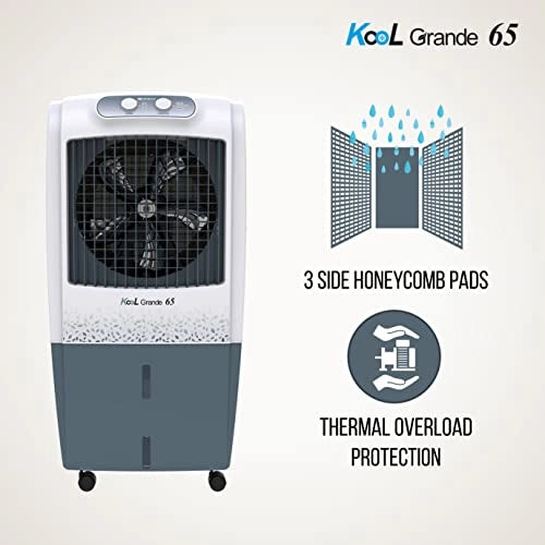 Havells Kool Grande 65 Litres Desert Air Cooler with Odour Free 3 Side Honey Comb Pads