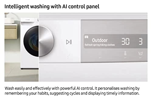 Samsung 8 Kg 5 Star AI Control & Wi-Fi, Fully-Automatic Front Loading Washing Machine (WW80T504DAB1TL, Digital Inverter)