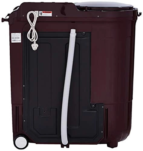 Whirlpool 8 Kg 5 Star Semi-Automatic Top Loading Washing Machine (ACE 8.0 TURBO DRY, Wine Dazzle)