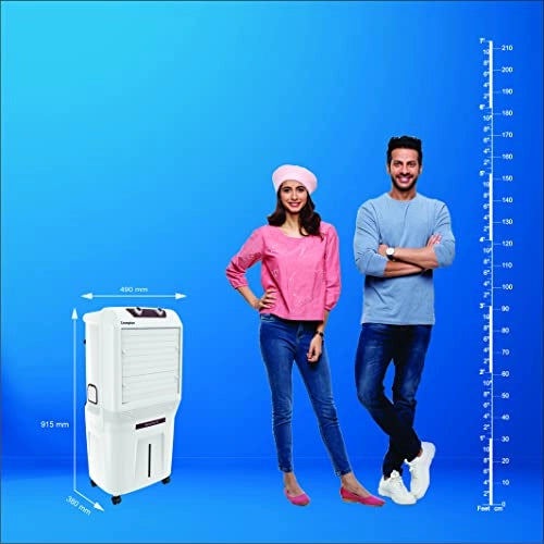 Crompton Marvel Neo Inverter Compatible Portable Desert Air Cooler (40L, White)