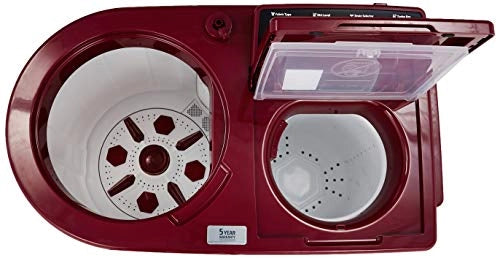 Whirlpool 9 Kg Semi-Automatic Top Loading Washing Machine (ACE XL 9,0, Coral Red, 3D Scrub Technology)