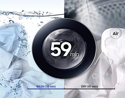 Samsung 7.0 kg / 5.0 kg Inverter Fully-Automatic Washer Dryer (WD70M4443JS/TL, Silver)