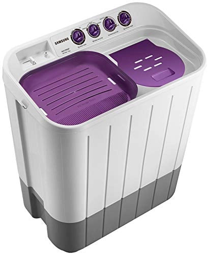 Samsung 7 Kg Inverter 5 star Semi-Automatic Top Loading Washing Machine (WT715QPNDMPXTL, Light Grey, Double storm tech)