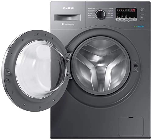 Samsung 6.5 Kg Inverter 5 star Fully-Automatic Front Loading Washing Machine (WW66R22EK0X/TL, Inox Grey, Hygiene steam)