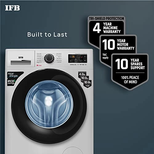 IFB 7 Kg 5 Star Front Load Washing Machine 2X Power Steam(SERENA ZSS 7010, Silver &Black, Color Protect,Hard Water Wash)