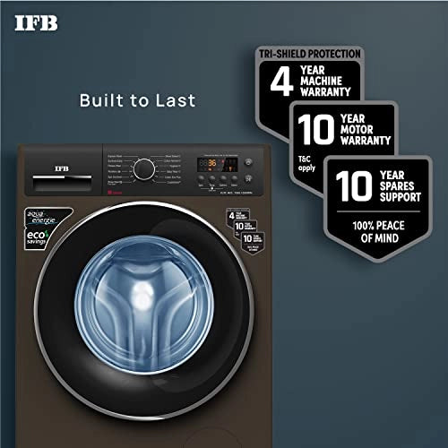 IFB 7 Kg 5 Star Front Load Washing Machine 2X Power Dual Steam (ELITE MXS 7012, Mocha, Hard Water Wash)