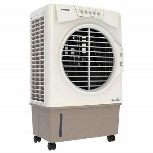 Havells Koolaire I Desert Air Cooler 51 Litres with Remote control, Honeycomb Cooling Pads and Powerful Air Throw Delivery (Light Champagne Gold)