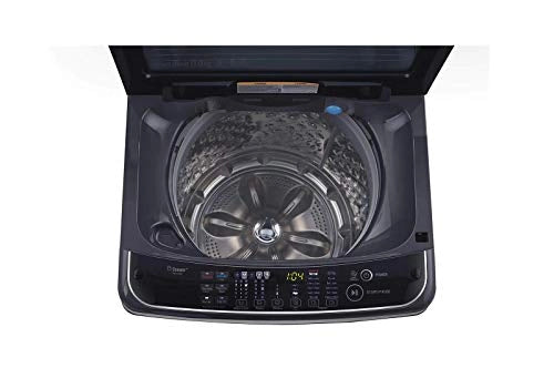LG 11.0 Kg Inverter Wi-Fi Fully-Automatic Top Loading Washing Machine with Steam (THD11STM, Middle Black Color)