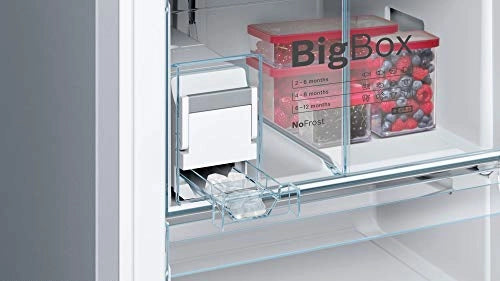 Bosch 559 L 2 Star Inverter Frost Free Double Door Refrigerator (Series 6 KGN56LB41I, Black, Bottom Freezer)