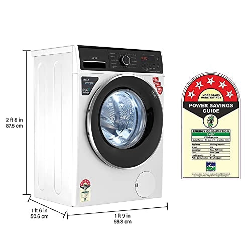 IFB 6.5 Kg 5 Star Fully-Automatic Front Loading Washing Machine (ELENA ZXS, Silver,In-Built Heater, 3D Wash Technology)