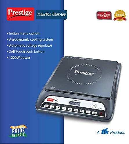 Prestige PIC 20 Induction Cooktop with Push button (Black)