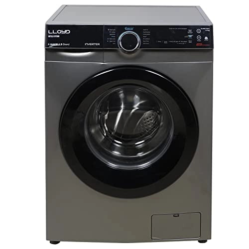 Lloyd 7.0 kg Fully Automatic Front Load Washing Machine (GLWMF70DK1, Dark Inox)