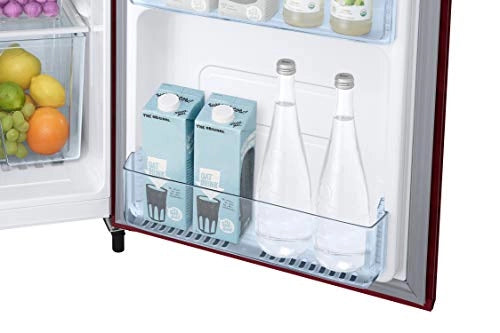 Samsung 192 L 1 Star Direct Cool Single Door Refrigerator (RR19A2YCA6R/NL, Mystic Overlay RED)
