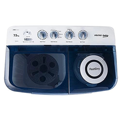 Voltas beko WTT75DBLT 7.5 kg Semi Automatic Washing Machine (Sky Blue)