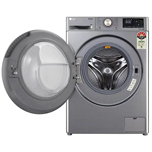 LG 10 Kg 5 Star Inverter Wi-Fi Fully-Automatic Front Loading Washing Machine with heater (FHP1410Z7P, Platinum Silver)