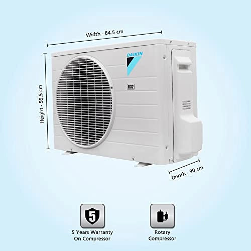 Daikin 1.5 Ton 3 Star, Fixed Speed Split AC (Copper, PM 2.5, 2022, FTL50U, White)