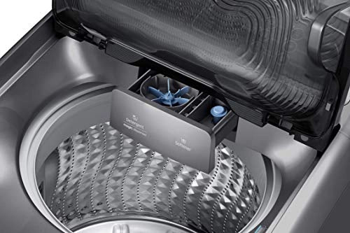 Samsung 11 Kg Inverter 5 star Fully-Automatic Top Loading Washing Machine (WA11J5751SP/TL, Silver, Wobble Technology)