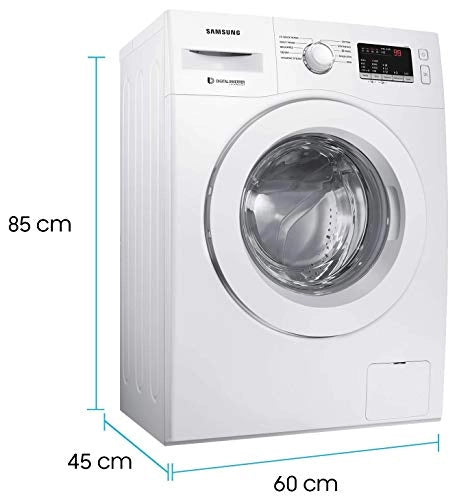Samsung 6.0 Kg Inverter 5 star Fully-Automatic Front Loading Washing Machine (WW61R20GLMW/TL, White, Hygiene steam)