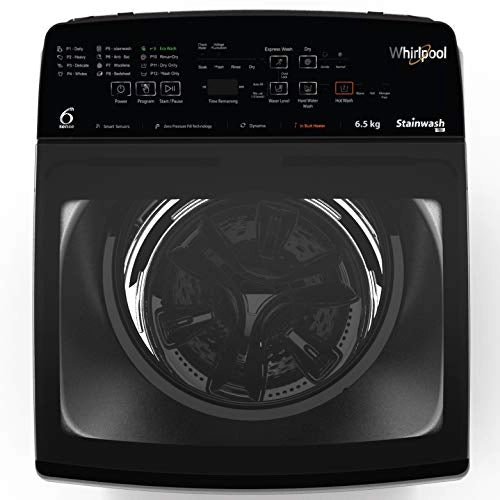 Whirlpool 6.5 Kg 5 Star Fully-Automatic Top Loading Washing Machine with Heater (STAINWASH PRO H 6.5, Shiny Grey)