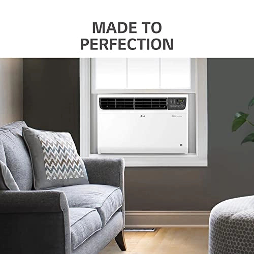 LG 1.0 டன் 5 ஸ்டார் டூயல் இன்வெர்ட்டர் வைஃபை விண்டோ ஏசி (காப்பர், கன்வெர்ட்டிபிள் 4-இன்-1 கூலிங், PW-Q12WUZA, 2022 மாடல், HD ஃபில்டர், வெள்ளை)