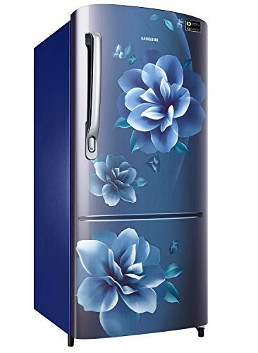 Samsung 192 L 3 Star inverter Direct Cool Single Door Refrigerator (RR20A272YCU/NL, Camellia Blue)