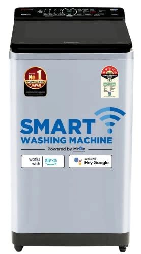 Panasonic 7.5 Kg Wifi Built-In Heater Fully-Automatic Top Load Smart Washing Machine (NA-F75V10LRB, Alexa Compatible)