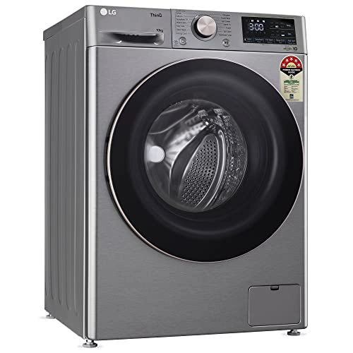 LG 10 Kg 5 Star Inverter Wi-Fi Fully-Automatic Front Loading Washing Machine with heater (FHP1410Z7P, Platinum Silver)