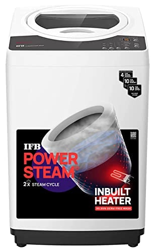 IFB 6.5Kg 5 Star Top Load Washing Machine Aqua Conserve (TL-REWS 6.5KG AQUA, White, 2X Power Dual Steam, Inbuilt Heater)