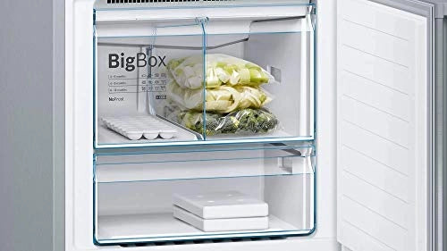 Bosch 559 L 2 Star Inverter Frost Free Double Door Refrigerator (Series 4 KGN56XI40I, Inox-easyclean, Bottom Freezer)