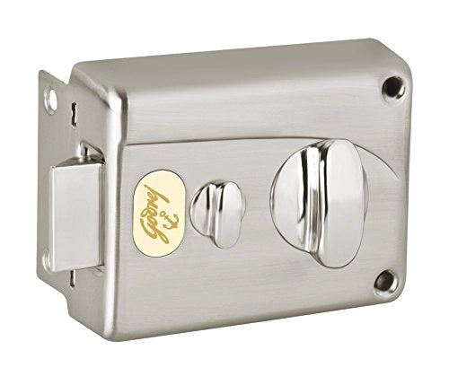 Godrej door Locks NIGHT LATCH Premium Night Latch - Brushed Steel (Outside Opening) 7667