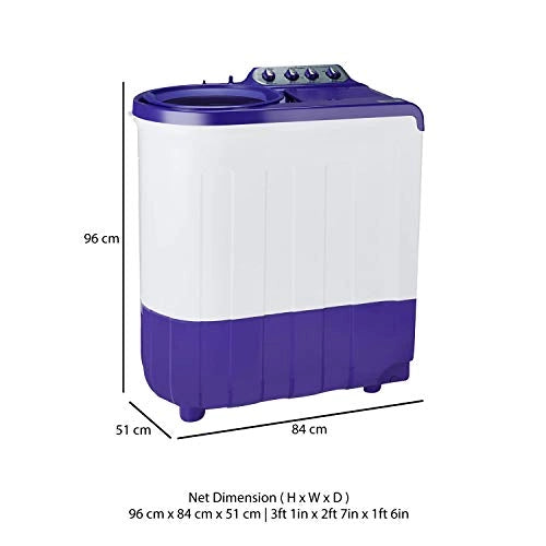 Whirlpool 8 kg 5 Star Semi-Automatic Top Load Washing Machine (ACE SUPER SOAK 8.0, Coral Purple, Supersoak Technology)