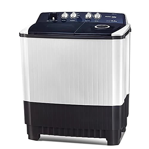 Voltas Beko 14 kg 5 Star Semi Automatic Top Load Washing Machine (WTT140AGRT, Gray)