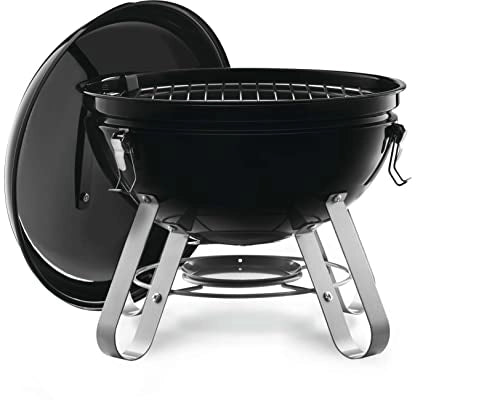Napoleon 14 - INCH Portable Charcoal Grill - Black, (NK14K-LEG)