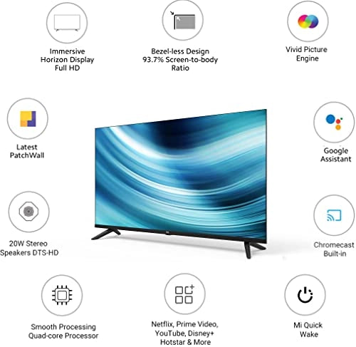 Mi 100 cm (40 inches) Horizon Edition Full HD Android LED TV 4A(Black)