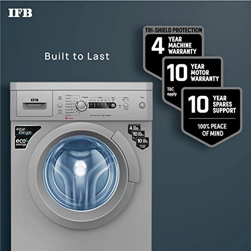 IFB 6 Kg 5 Star Front Load Washing Machine 2X Power Dual Steam (DIVA AQUA SXS 6008, Silver, Hard Water Wash)